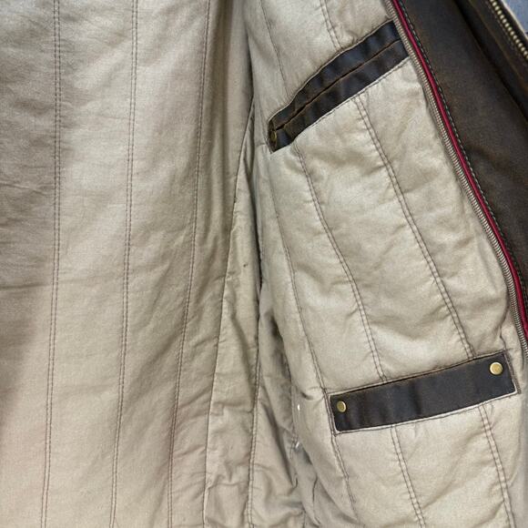 Sundance Jacket Men's XL Brown Waxed Canvas Lined Full Zip Western Ranch Gear - Picture 6 of 14